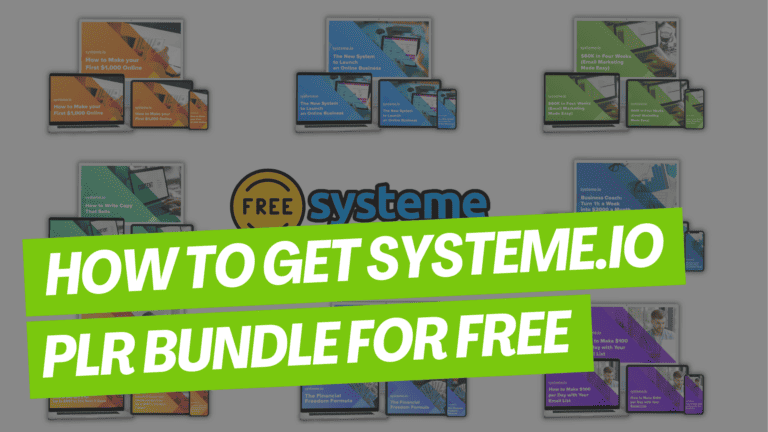How to Get the Systeme.io PLR Bundle for FREE [2024]