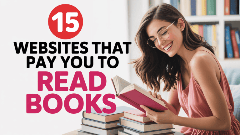 15 Websites That Pay You to Read Books  (Make Money in Your Spare Time) [2025]