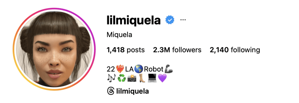 Lil Miquela ai influencer