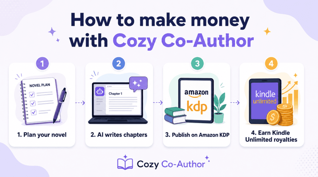 how to make money with cozy co author