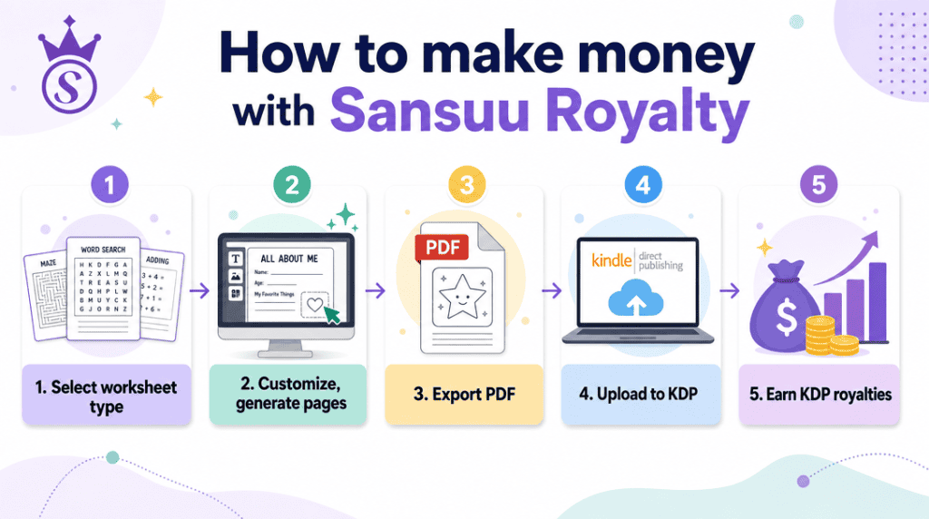 how to make money with sansuu royalty